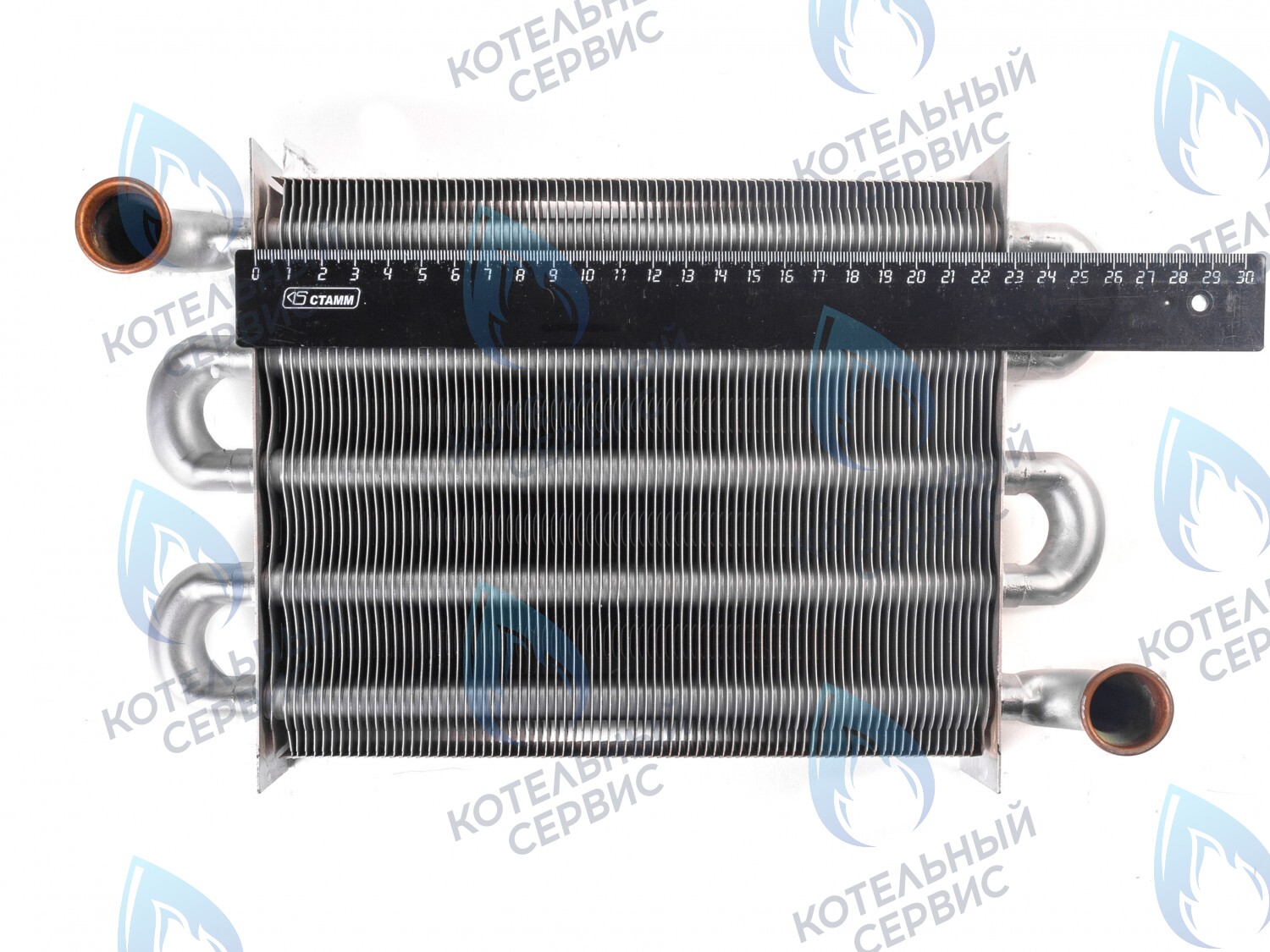 398615500 Теплообменник первичный (основной) (крепление - клипсы) Ferroli Fortuna Pro F13-F24 (398002570,398615500) в Самаре