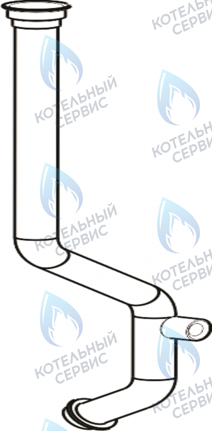 2090944 Обратный трубопровод (15,1-23,3 кВт) CELTIC-DS PLATINUM 3.13, 3.16, 3.20 (2090944) в Самаре