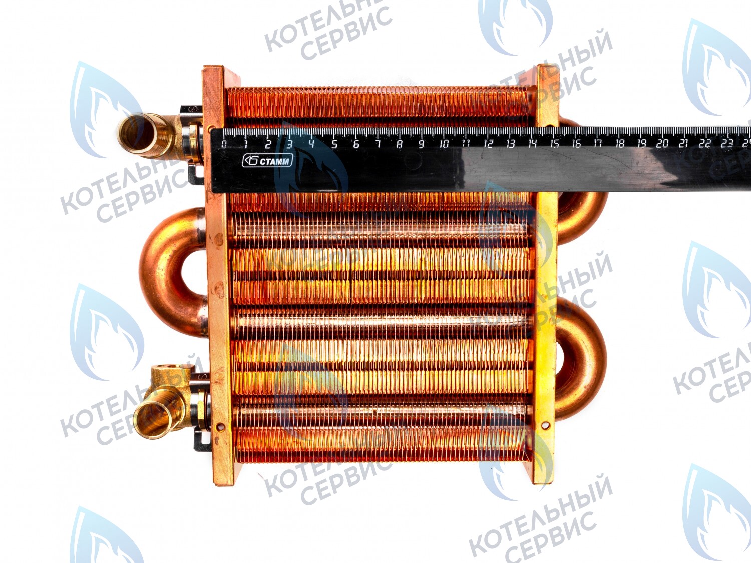 3318111120 Теплообменник первичный (основной) 142мм 67 FIN (100 HSG/ICH/MSC) DAEWOO в Самаре