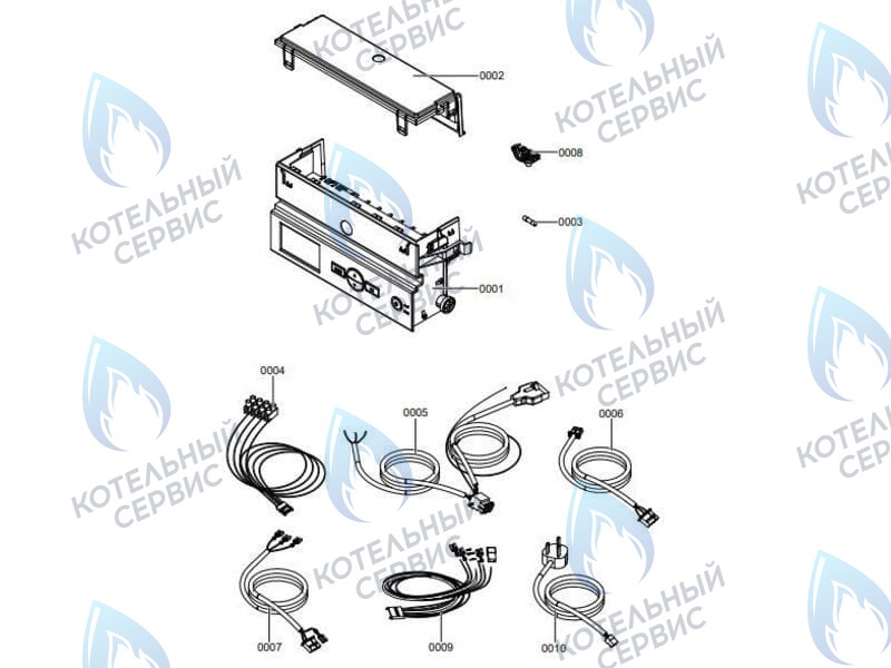 7856853 Контроллер (блок управления арт. 7859849)  VIESSMANN VITOPEND 100-W A1JB, A1HB в Самаре
