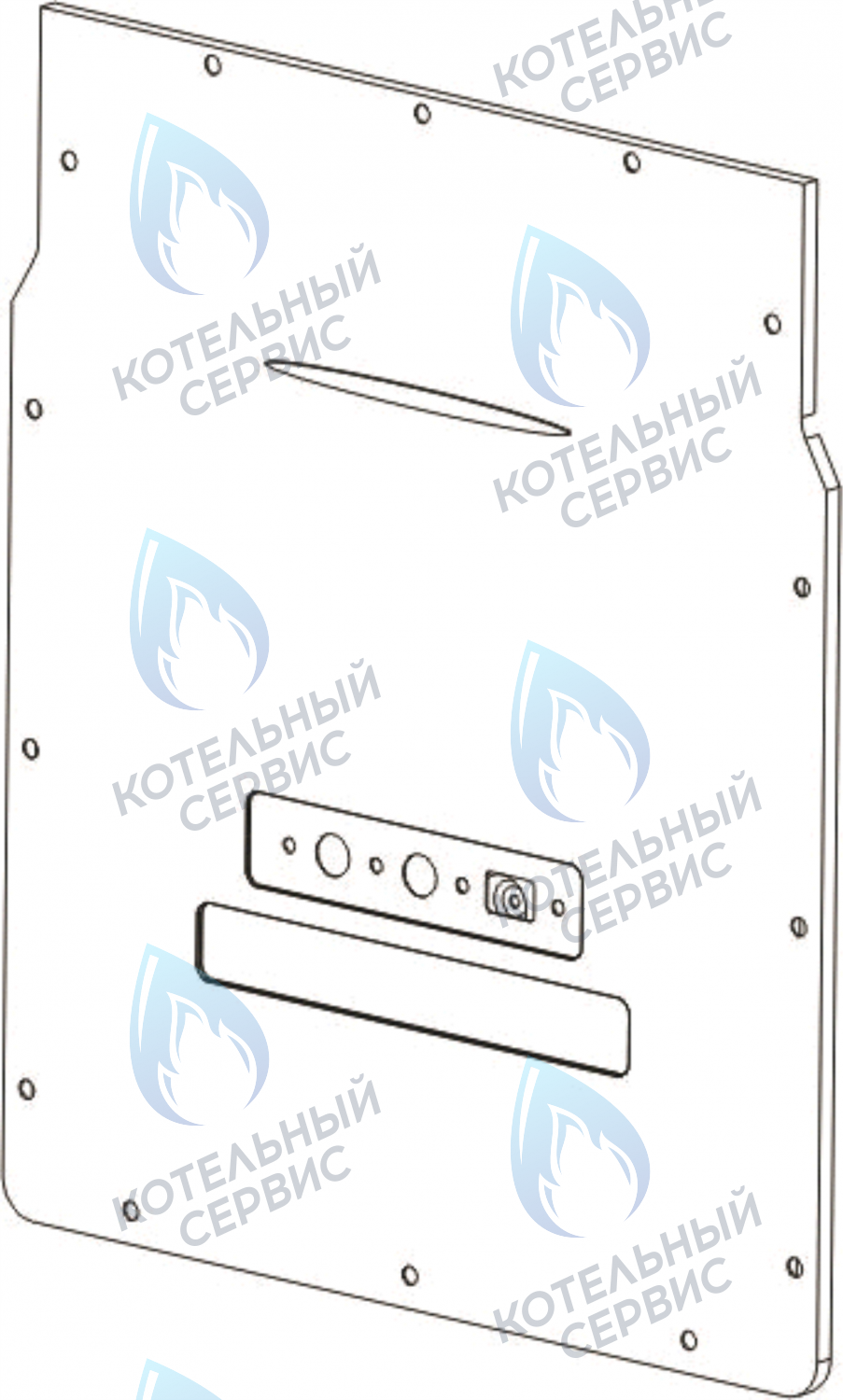 2010293 Стенка камеры сгорания (передняя) 23,3кВт CELTIC-DS PLATINUM 3.20 (2010293) в Самаре
