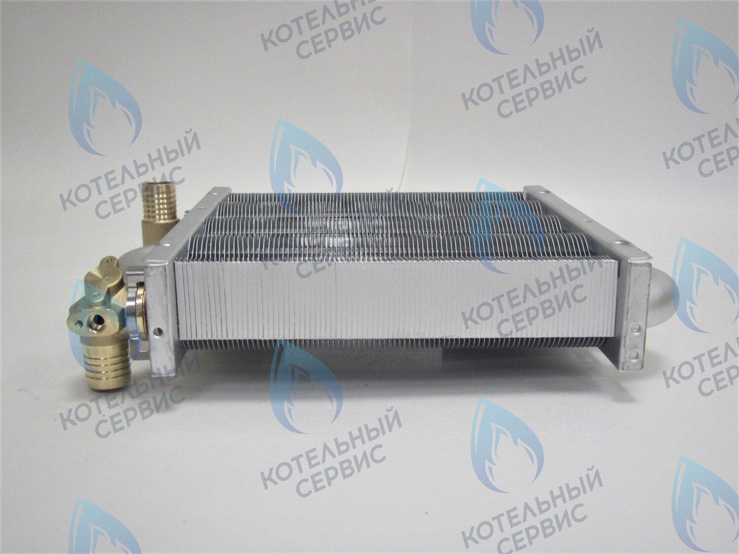 EM021-180-Фитинг-Комп Теплообменник первичный основной (с фитингами) 180 мм 85 FIN (130-200 HSG/ICH/MSC) DAEWOO в Самаре