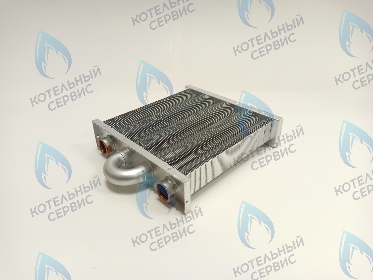 EM021-180 Теплообменник первичный основной (без фитингов) 180мм 85 FIN (130-200 HSG/ICH/MSC) (3318108610, 3318108640) DAEWOO в Самаре