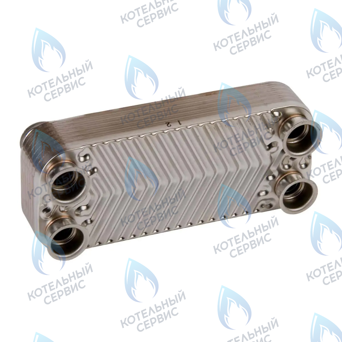 3318106220 Теплообменник ГВС 100-200 (12 FIN) DAEWOO ICH (5 фланцев) в Самаре