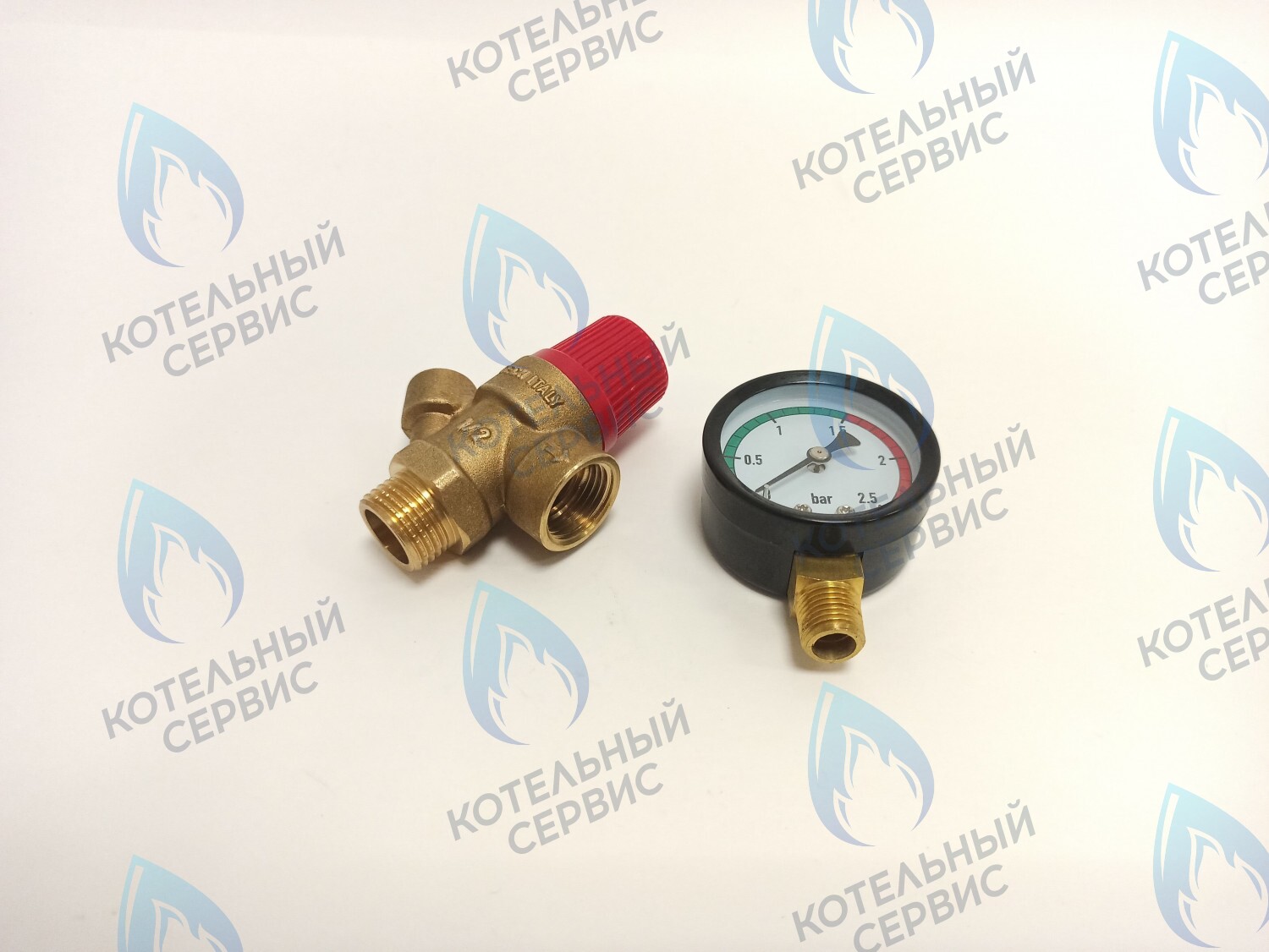  Клапан предохранительный с манометром TIM 1/2x1,5 бар (BL4802-1.5) в Самаре