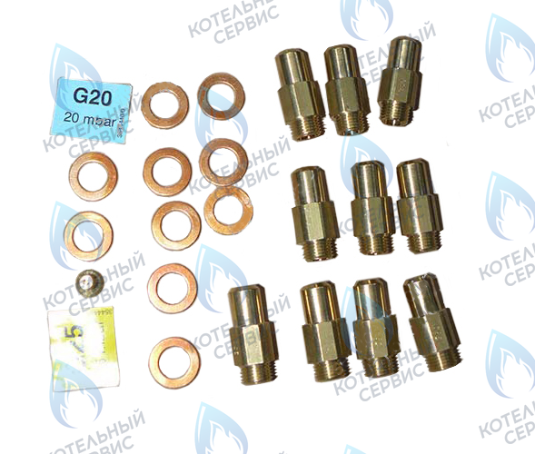 39825110 Форсунки (комплект) KIT 10 UG.3,50 EL (34009280) FERROLI в Самаре