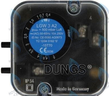 107409 Датчик-реле давления воздуха Dungs LGW 3 A2 Ag-M-V9 st-se (272337) в Самаре