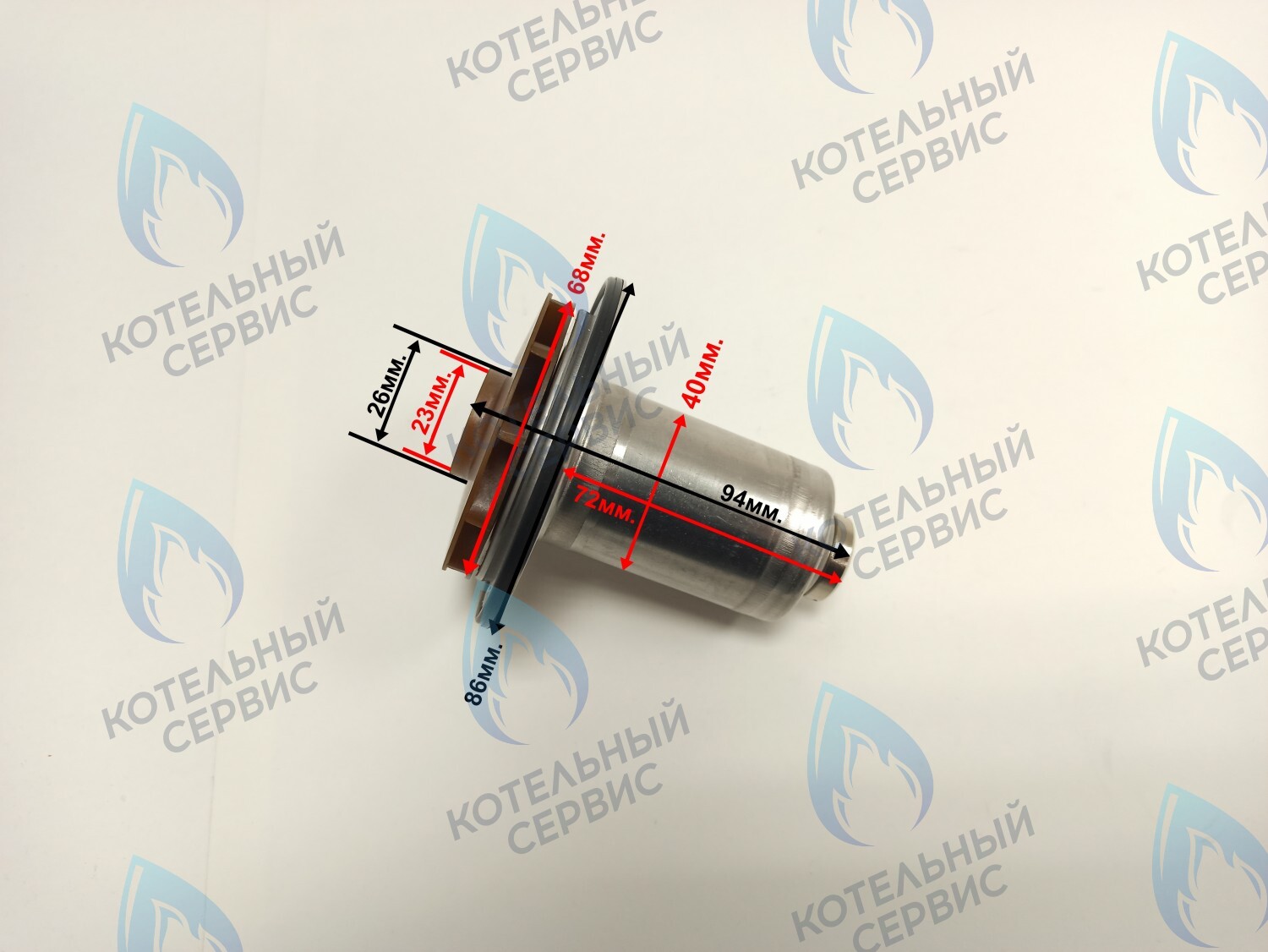 PPR-EW23CW-E40-68 Втулка ротор насоса (по часовой стрелки) ERCO 15-50, 95W (подходит под улитку WILO) в Самаре