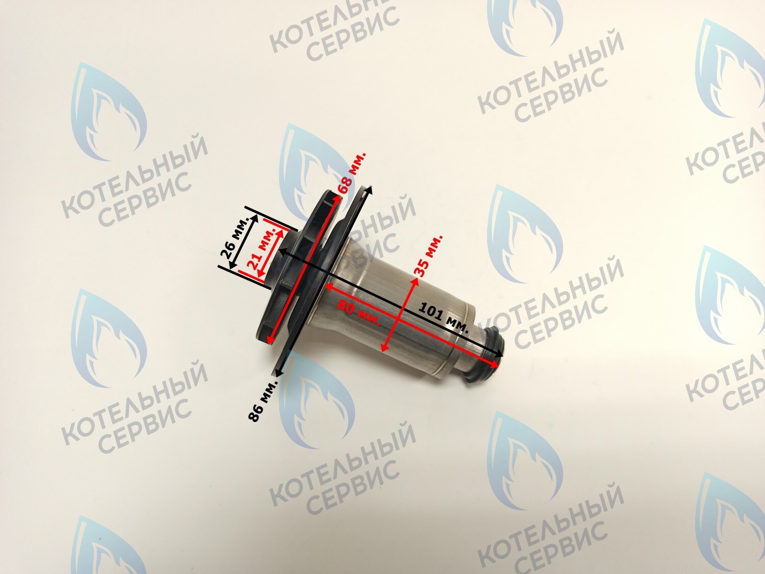 PPR-W21CW-35-04 Втулка ротор насоса (по часовой стрелке) аналог WILO 12/4.1, 12/5, 15/5 (втулка 35мм, колесо 68/21мм) (керам. вал) в Самаре