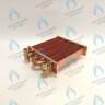 EM021-180-02-Фитинг-Комп Теплообменник отопления с фитингами (180 мм) 85 FIN (130-200 HSG/ICH/MSC)(3318108610, 3318108640) DAEWOO в Самаре