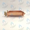 EM021-180-02-Фитинг-Комп Теплообменник отопления с фитингами (180 мм) 85 FIN (130-200 HSG/ICH/MSC)(3318108610, 3318108640) DAEWOO в Самаре