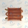 EM021-180-02-Фитинг-Комп Теплообменник отопления с фитингами (180 мм) 85 FIN (130-200 HSG/ICH/MSC)(3318108610, 3318108640) DAEWOO в Самаре