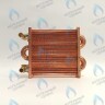 EM021-180-02-Фитинг-Комп Теплообменник отопления с фитингами (180 мм) 85 FIN (130-200 HSG/ICH/MSC)(3318108610, 3318108640) DAEWOO в Самаре