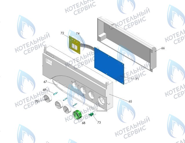 24700 Передняя часть пластмассовой панели 19093 (для DIMS) THERMONA в Самаре