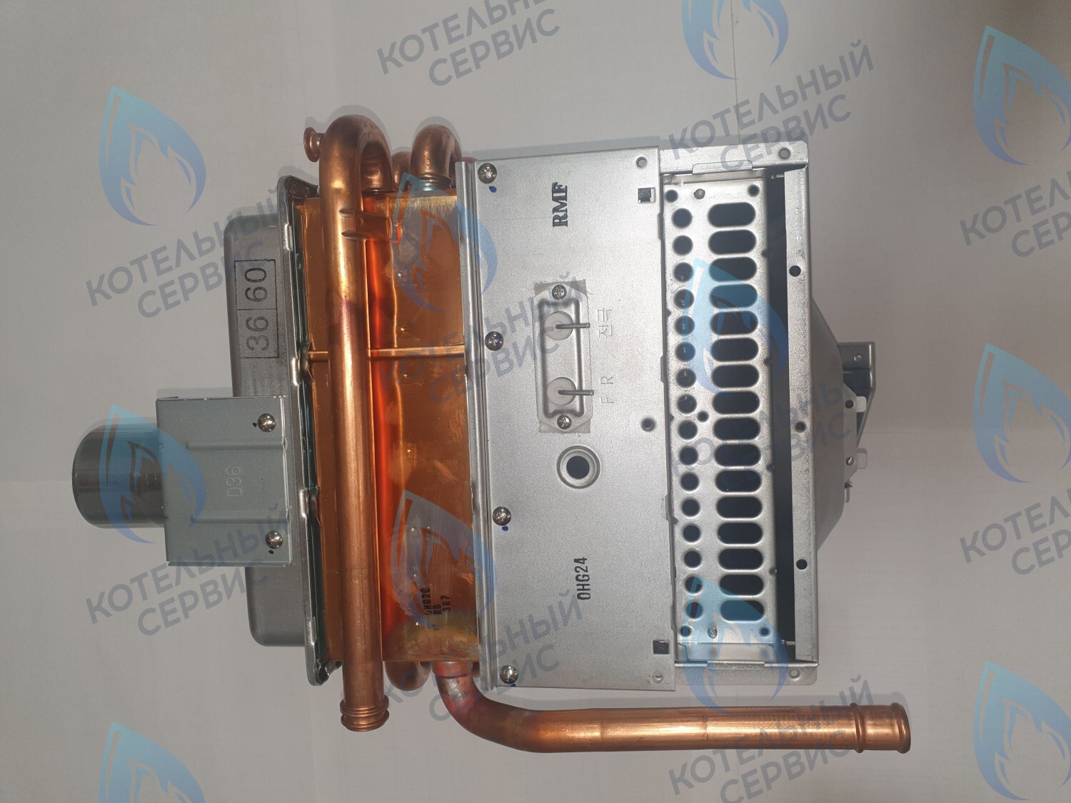 440017871 Теплообменник отопления RINNAI U в сборе (камера сгорания и патрубок D60 для UE) 30/36/42 (440017992) в Самаре