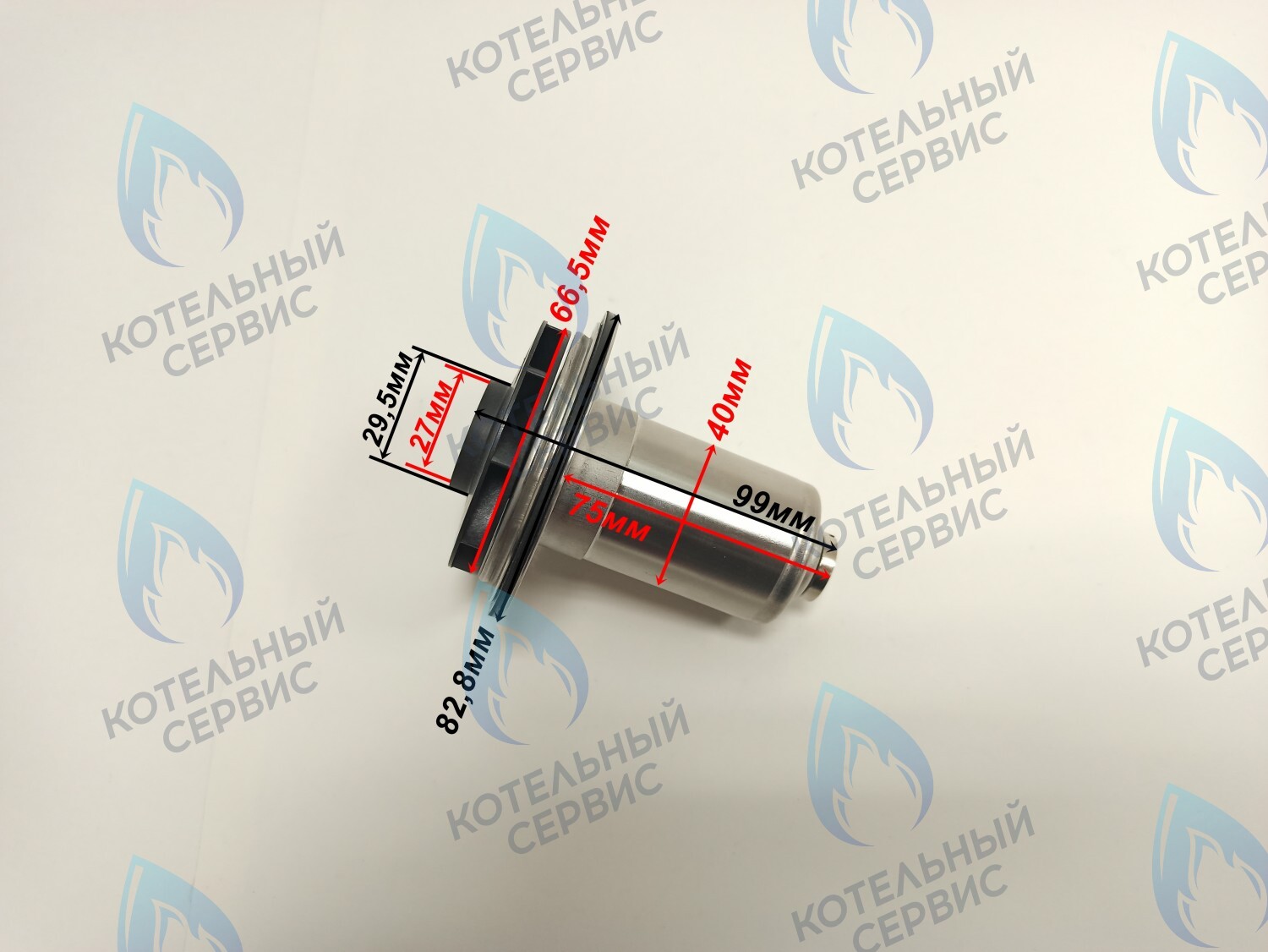 PPR-G27CW-40-66 Втулка ротор насоса (по часовой стрелке) Ariston (65153611) (втулка 40мм, колесо 66,5/27мм) в Самаре