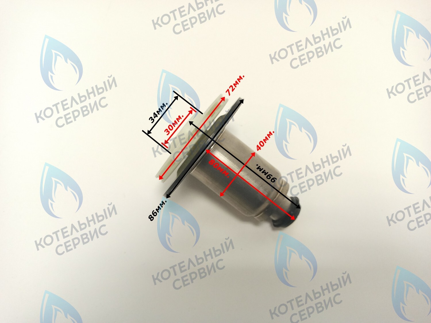 PPR-W30CW-40-02 Втулка ротор насоса (по часовой стрелке) аналог WILO 15/6 (втулка 40мм, колесо 72/30мм) в Самаре