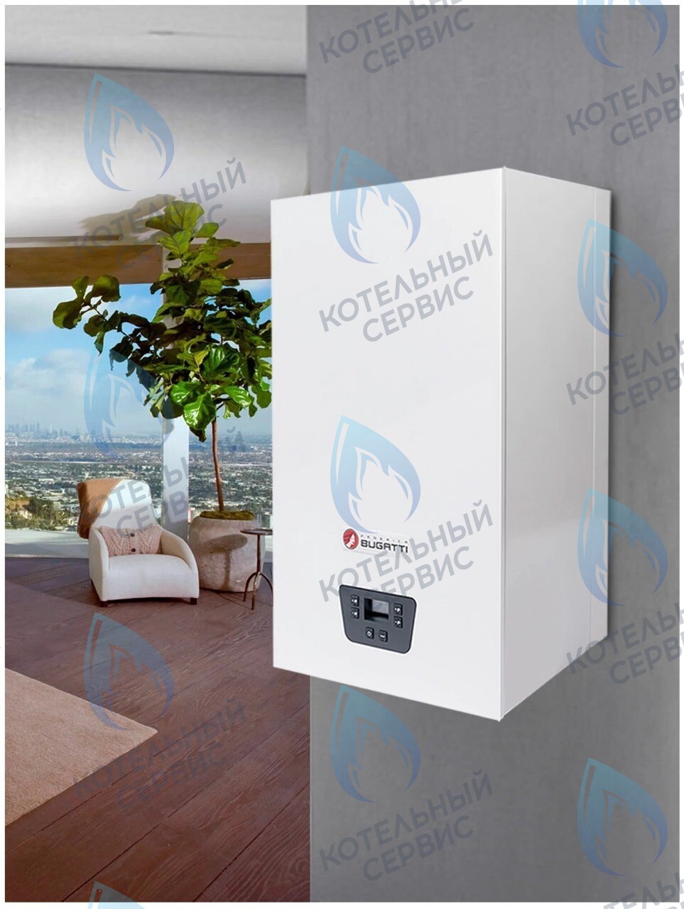  Настенный газовый котел Federica Bugatti TECH (двухконтурный) в Самаре
