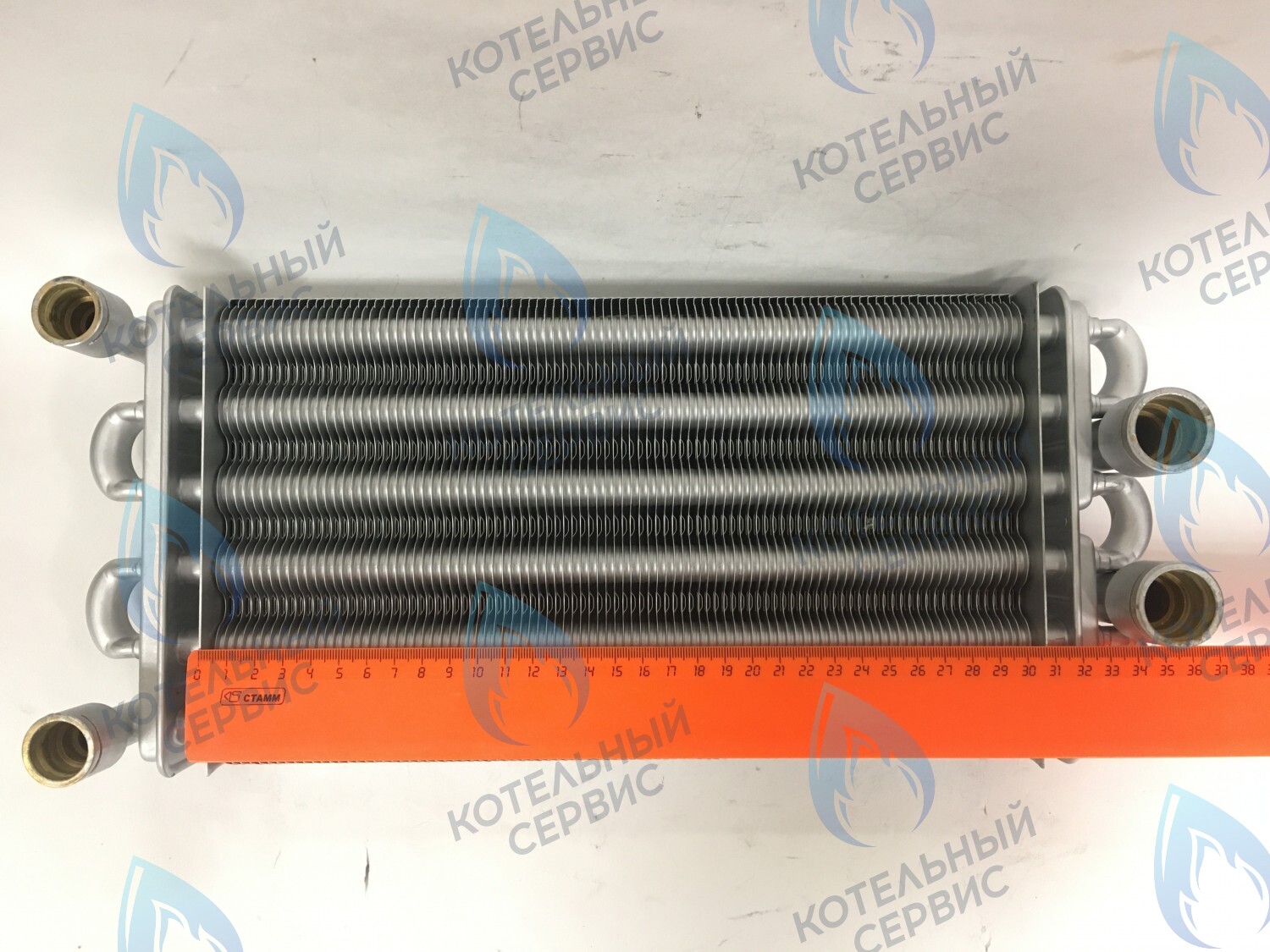 02-2003-01 Теплообменник битермический 30кВт 310мм (до 2007 года, компл-ть 05-2029-01 - 2шт.) GAZLUX в Самаре