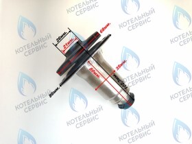 Втулка ротор насоса (по часовой стрелке) аналог WILO 12/4.1, 12/5, 15/5 (втулка 35мм, колесо 68/21мм)