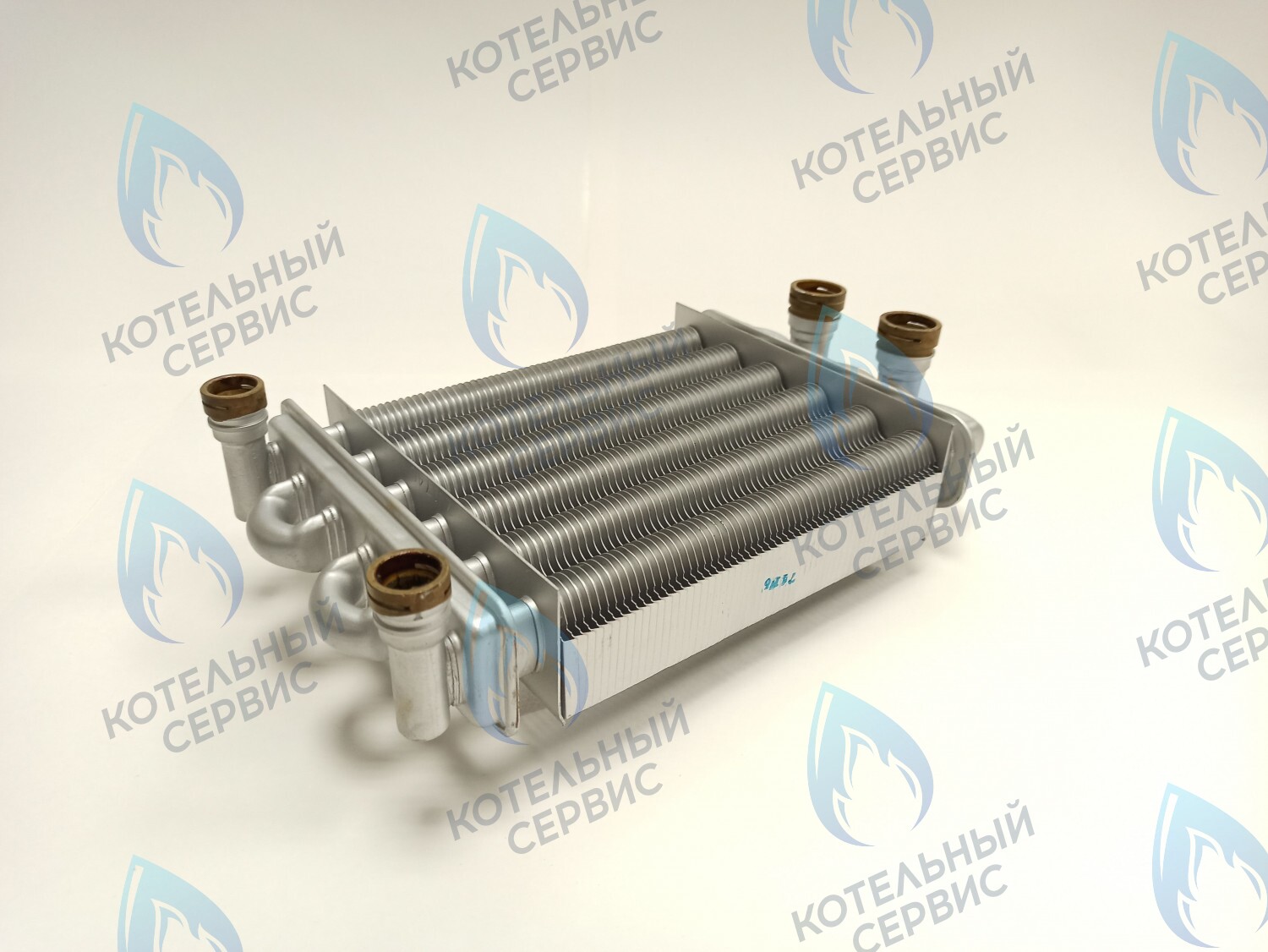 02-4011 Теплообменник битермический 198мм GAZECO 18-T1/C1 (с 05.2016) в Самаре