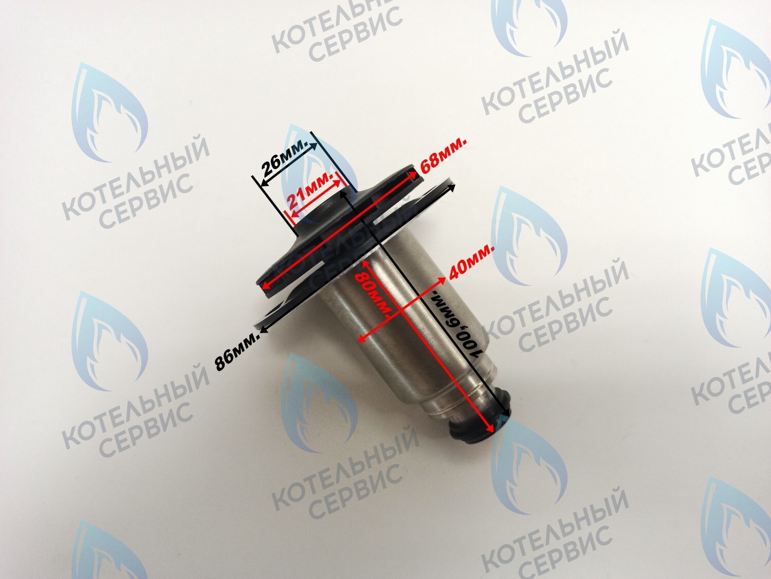 PPR-W21CW-40-03 Втулка ротор насоса (по часовой стрелке) аналог WILO 15/6 (втулка 40мм, короткая 80мм, колесо 68/21мм) в Самаре
