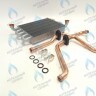 65119090 Теплообменник основной медный (первичный) в комплекте 2 трубки ARISTON ALTEAS X, CARES X, CLAS X, GENUS X, HS X в Самаре