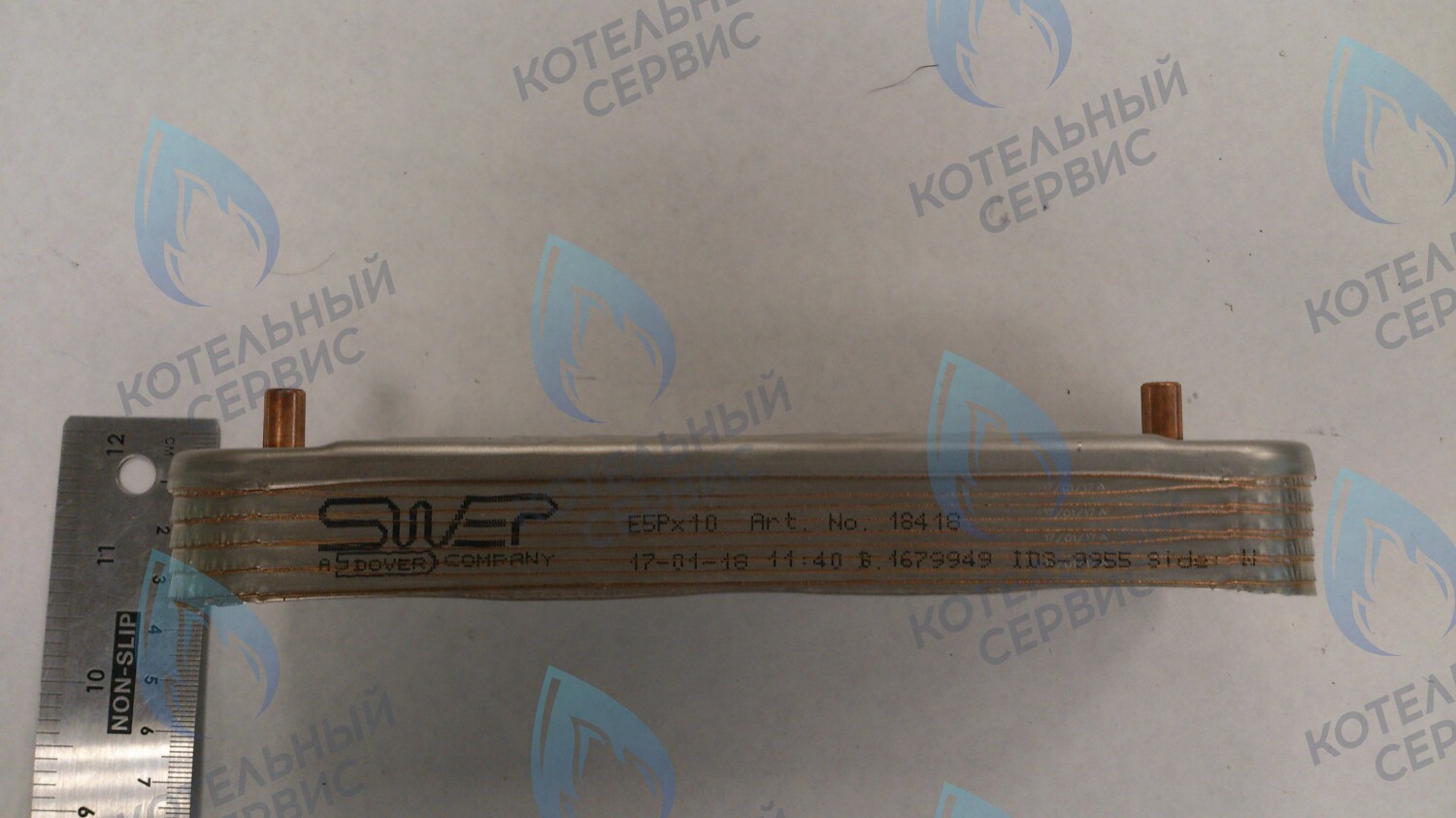 63041310091P Теплообменник ГВС пластинчатый вторичный 10 пластин (PLATE HEAT EXCHANGER) BAXI в Самаре