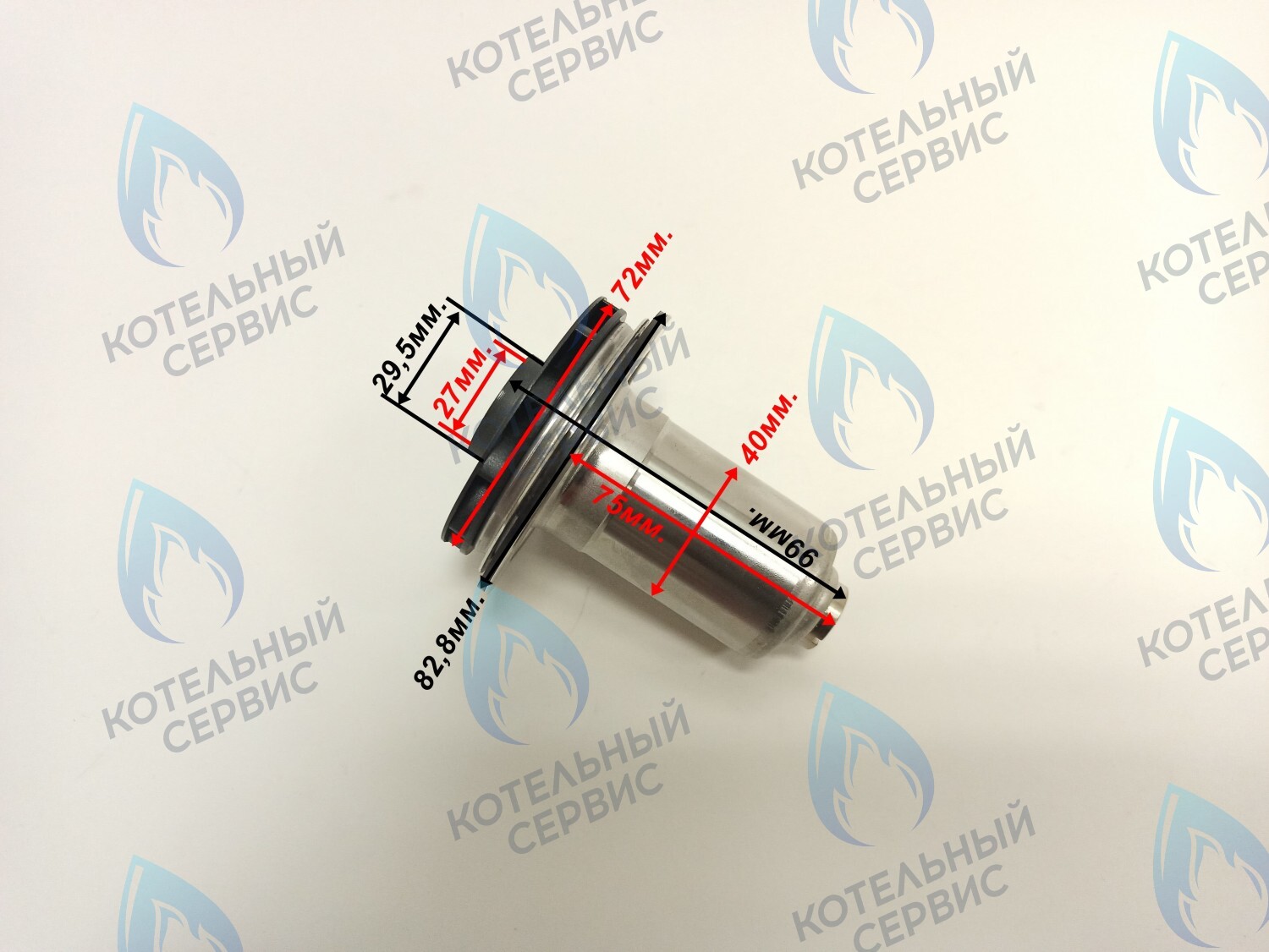 PPR-G27CW-40-72 Втулка ротор насоса (по часовой стрелке) Ariston (65153611) (втулка 40мм, колесо 72/27мм) в Самаре