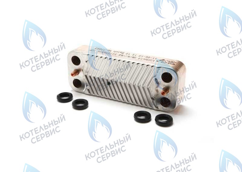 7875504 Теплообменник пластинчатый Viessmann Vitopend 100 WH1D, Vitodens 100 WB1B, WB1С 14 пластин в Самаре