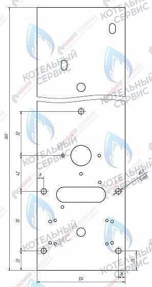 Устройство газогорелочное Вега-4 панель Термо (10кВт), комплектация: "TGV" 307 + Аналог (350мм) в Самаре