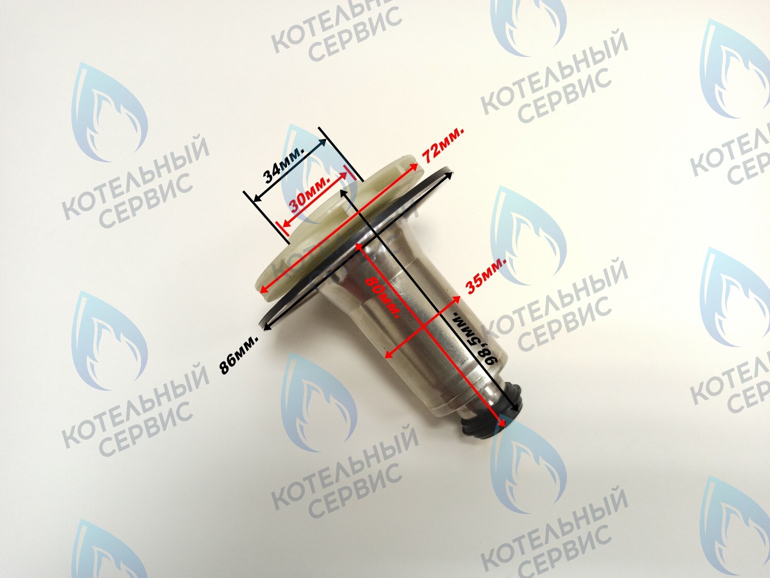 PPR-W30CW-35 ОРИГИНАЛ Втулка ротор насоса (по часовой стрелке) WILO 12/4.1, 12/5, 15/5 (втулка 35мм, колесо 72/30мм) в Самаре