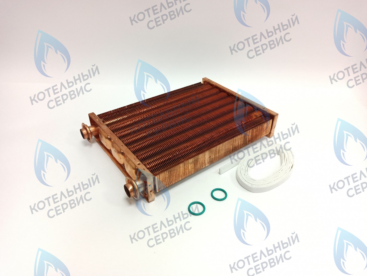 EM051-250-02 Теплообменник основной (первичный) (МЕДНЫЙ) Navien (с белыми прокладками в комплекте) Deluxe 35-40K, Deluxe Plus 35-40K, Ace 35-40K, Prime 35-40K, Smart Tok 35K (30012862A, 30012862B, 30012862C, 30010300A, 30012723B) в Самаре