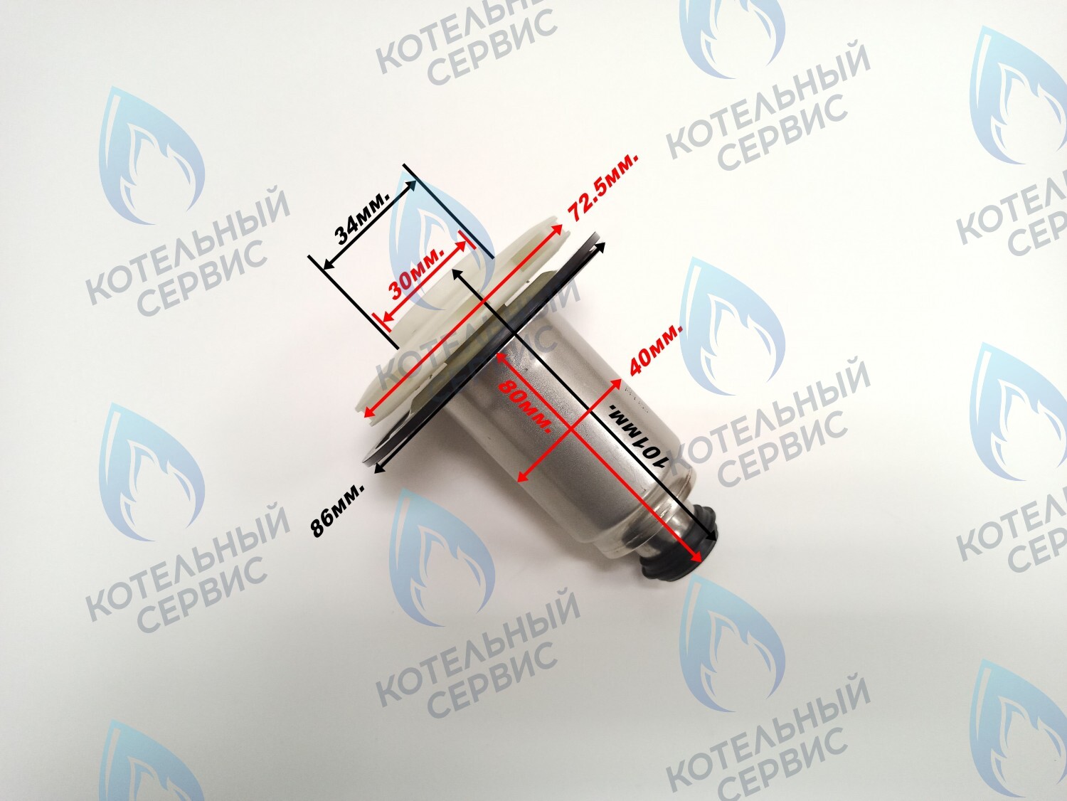 PPR-W30CW-40 ОРИГИНАЛ Втулка ротор насоса (по часовой стрелке) WILO 15/6 (втулка 40мм, колесо 72/30мм) в Самаре