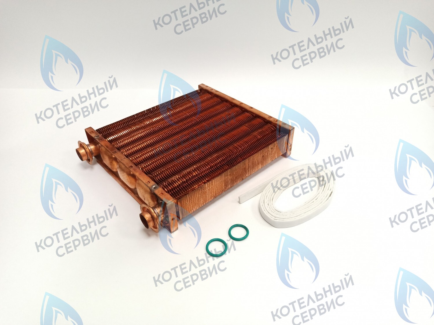 EM052-195-02 Теплообменник основной (первичный) (МЕДНЫЙ) Navien (с белыми прокладками в комплекте) Deluxe Е 10-24K (30021953A) в Самаре
