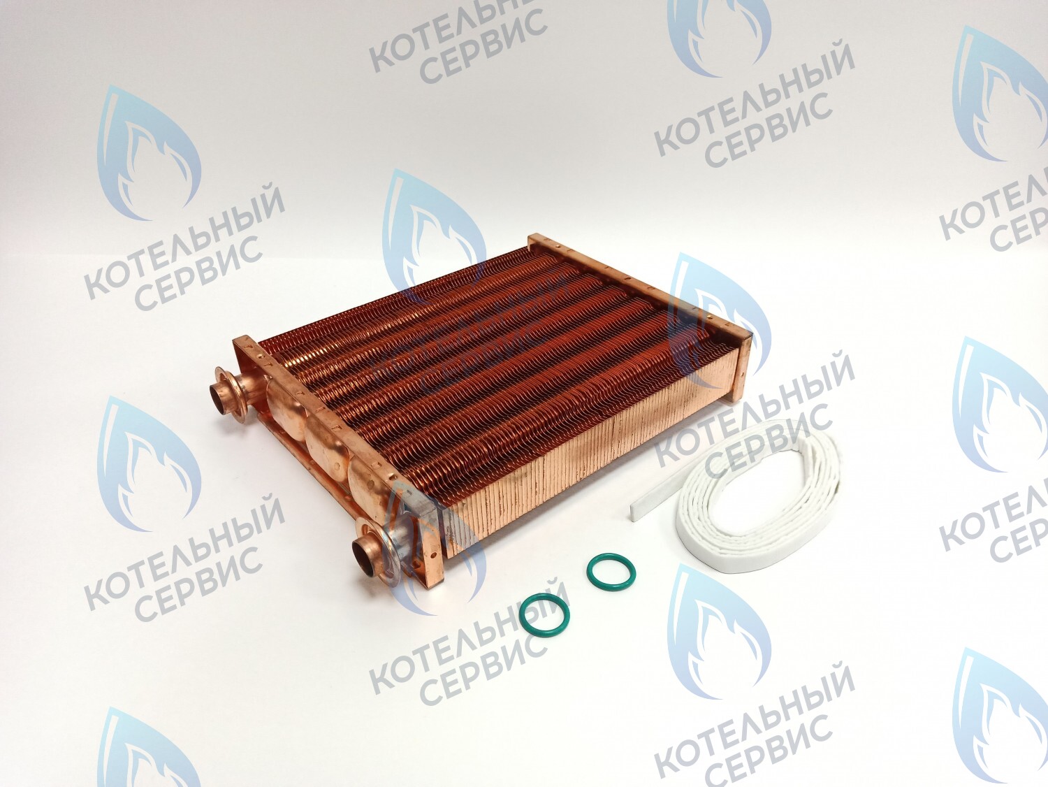EM052-220-02 Теплообменник основной (первичный) (МЕДНЫЙ) Navien (с белыми прокладками в комплекте) Deluxe S/C/ONE/C Plus 10-24K (30020388A) в Самаре