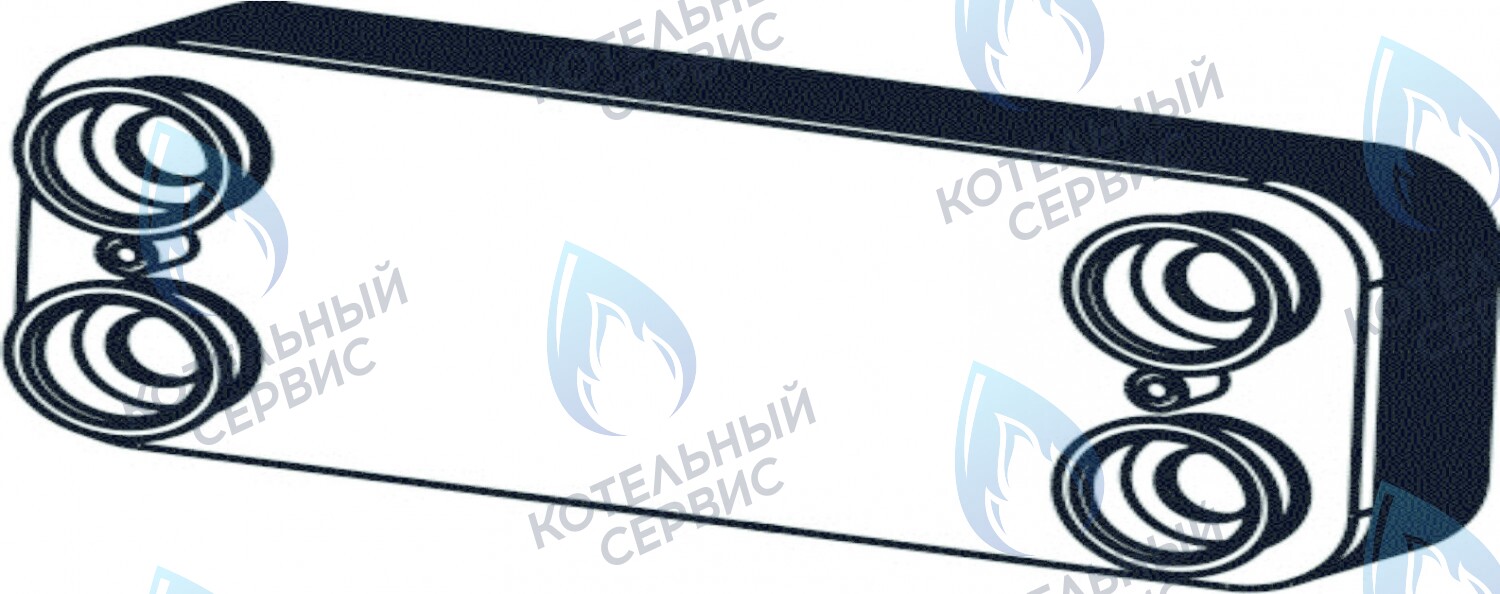 2060185AH Вторичный теплообменник 29,1 кВт  CELTIC-DS PLATINUM 3.25(2060185AH) в Самаре
