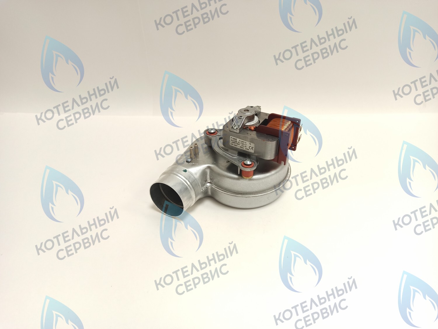 07-5002 Вентилятор для котлов 30 кВт Polykraft Alpine Light с коричневыми патрубками отбора (47W) в Самаре