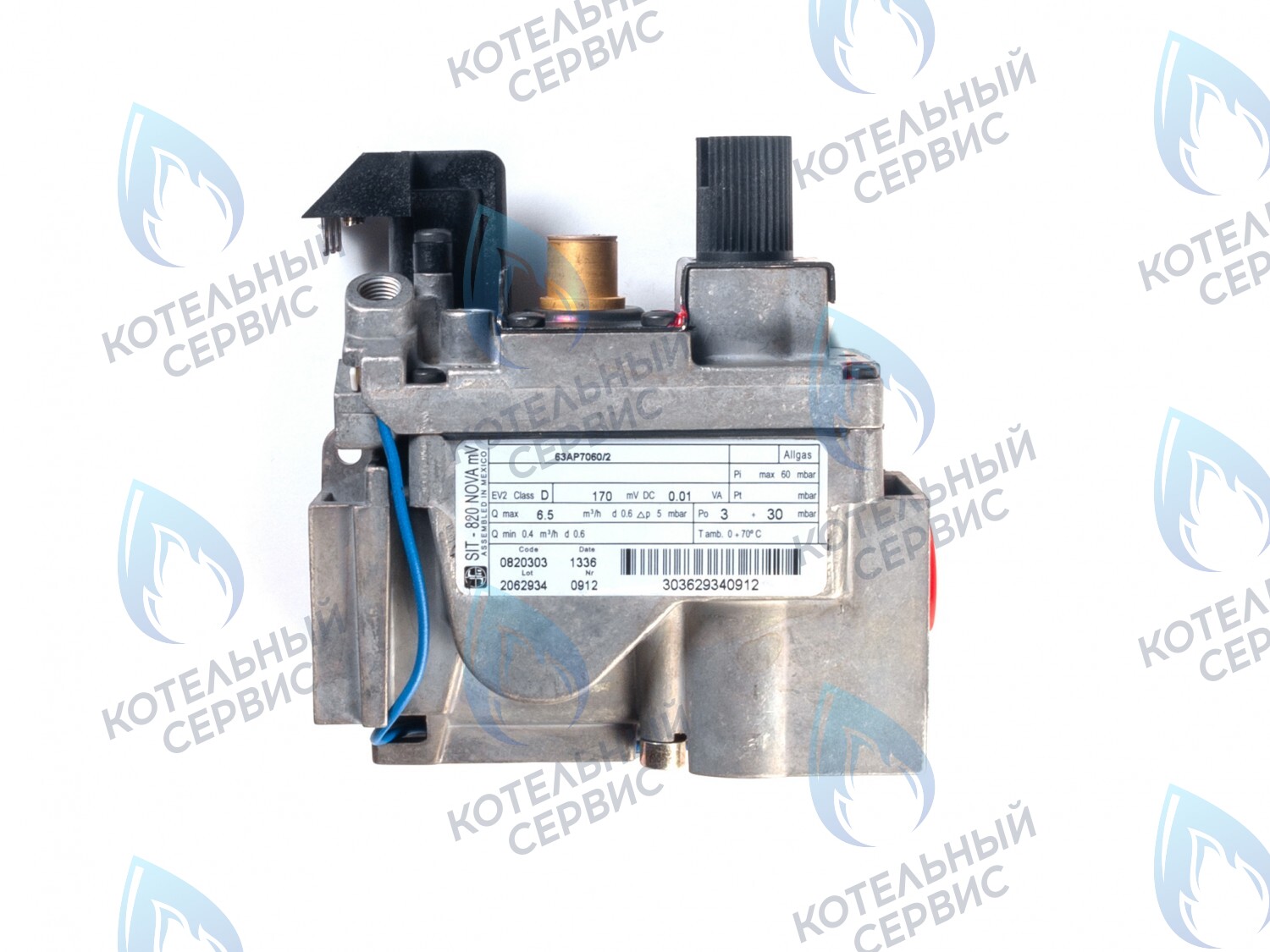 GV103 Газовый клапан SIT NOVA 820 mV 0.820.303 (0820303) под милливольтовый генератор Protherm (0020027516), LEMAX (014103), ALPENHOFF (151820303), FERROLI (39849620), ELECTROLUX (820303), ALPHATHERM в Самаре