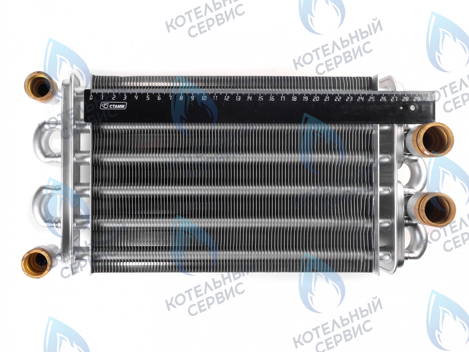 EB011-260 Теплообменник битермический 260мм 24кВт  Gazeco 24-T1/-C1 (до 05.2016) (02-4002), ROC(L44626) в Самаре