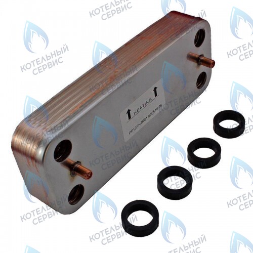 398901673 Теплообменник ГВС ZILMET (вторичный, 12 пластин) FERROLI DIVATECH (RU) F D в Самаре