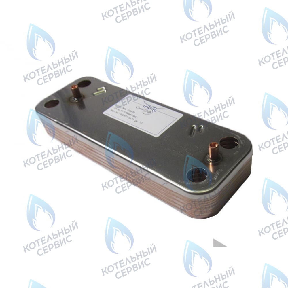 5686660 Теплообменник пластинчатый ГВС 10 пластин BAXI 24 кВт ECO ECO (COMPACT, 3, 3 COMPAT, FOUR, HOME, 4s, 5 COMPACT), FOURTECH в Самаре