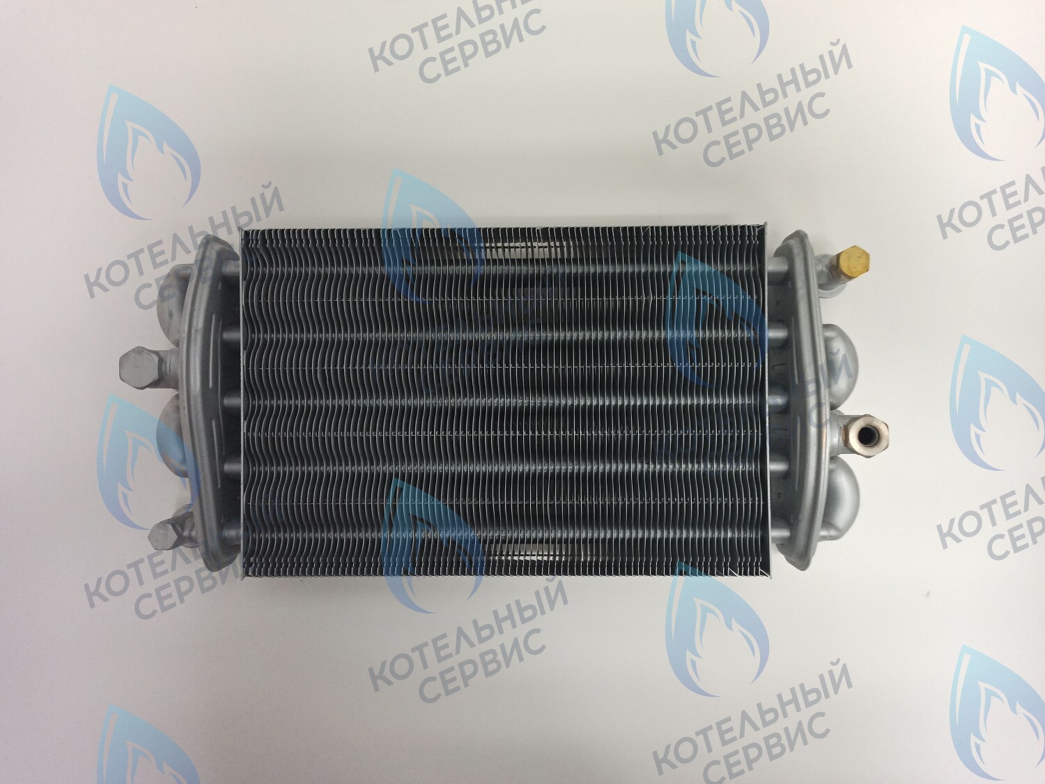 EB051-270-V Битермический теплообменник VALMEX FONDITAL, NOVA FLORIDA, ALPHATHERM,  PROTHERM (в комплекте есть заглушка для одного отверстия) 6SCAMBIM03, 0020025297 в Самаре